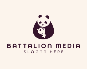 Wildlife Panda Baby logo design