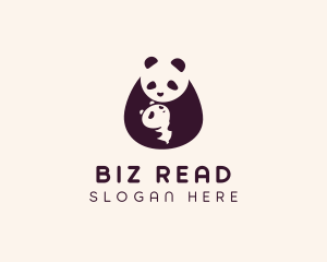 Wildlife Panda Baby logo design