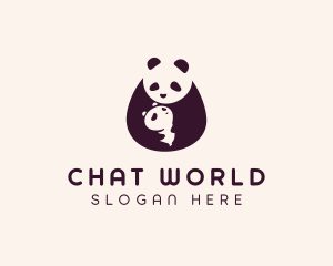 Wildlife Panda Baby logo design