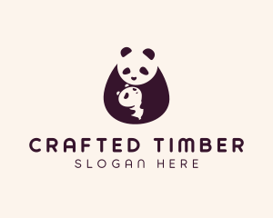 Wildlife Panda Baby logo design