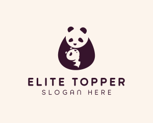 Wildlife Panda Baby logo design