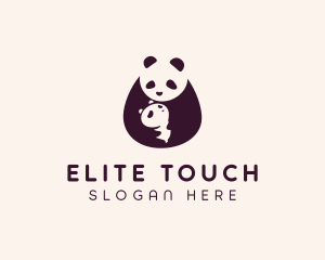 Wildlife Panda Baby logo design