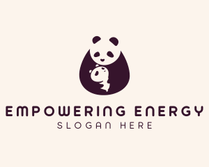 Wildlife Panda Baby logo design