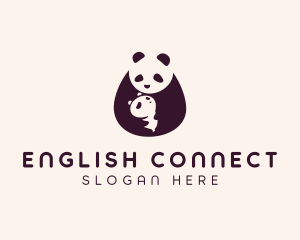 Wildlife Panda Baby logo design