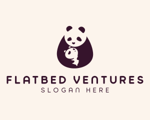 Wildlife Panda Baby logo design