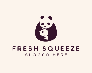 Wildlife Panda Baby logo design