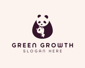 Wildlife Panda Baby logo design