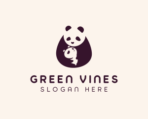 Wildlife Panda Baby logo design