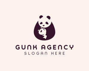 Wildlife Panda Baby logo design