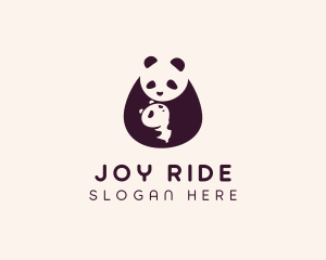 Wildlife Panda Baby logo design