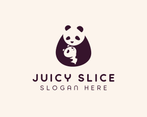 Wildlife Panda Baby logo design