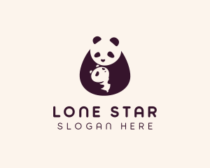 Wildlife Panda Baby logo design