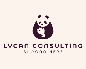 Wildlife Panda Baby logo design