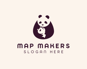 Wildlife Panda Baby logo design