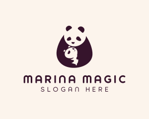 Wildlife Panda Baby logo design