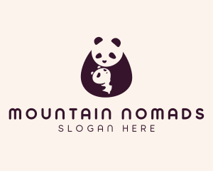 Wildlife Panda Baby logo design