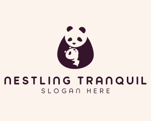 Wildlife Panda Baby logo design