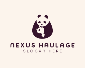 Wildlife Panda Baby logo design