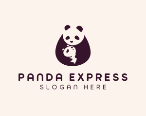 Wildlife Panda Baby logo design