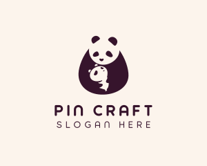 Wildlife Panda Baby logo design