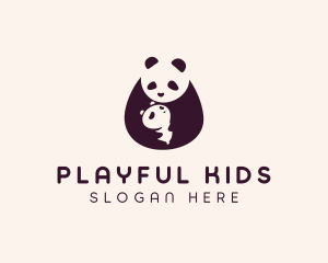 Wildlife Panda Baby logo design