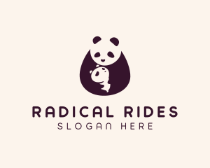 Wildlife Panda Baby logo design