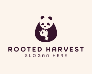 Wildlife Panda Baby logo design