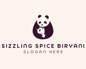 Wildlife Panda Baby logo design