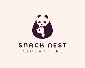 Wildlife Panda Baby logo design