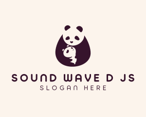 Wildlife Panda Baby logo design