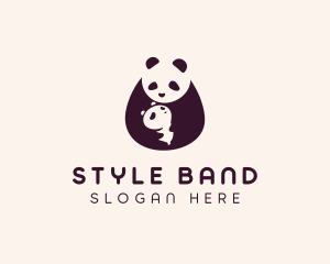 Wildlife Panda Baby logo design