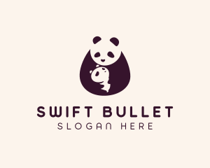 Wildlife Panda Baby logo design