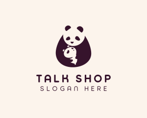 Wildlife Panda Baby logo design