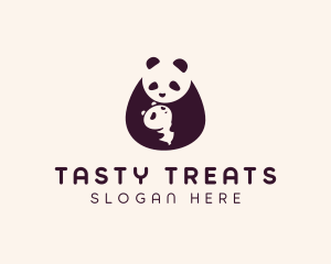 Wildlife Panda Baby logo design