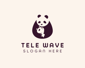 Wildlife Panda Baby logo design