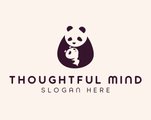 Wildlife Panda Baby logo design