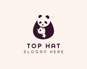 Wildlife Panda Baby logo design