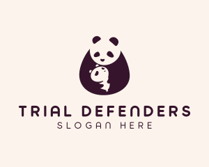 Wildlife Panda Baby logo design