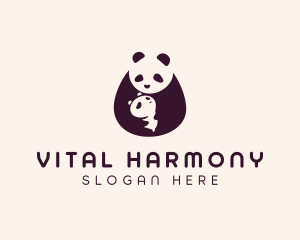 Wildlife Panda Baby logo design