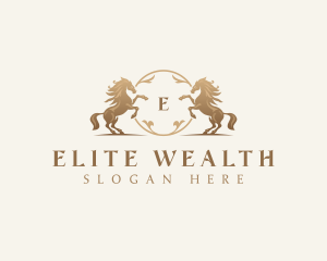  Luxury Horse Financial logo design