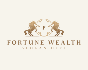  Luxury Horse Financial logo design