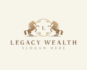  Luxury Horse Financial logo design