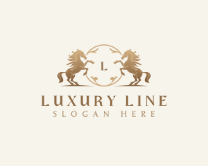  Luxury Horse Financial logo design