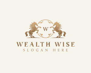  Luxury Horse Financial logo design