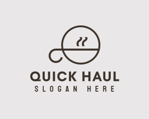 Outline Coffee Letter Q logo design