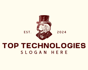 Dapper Dog Top Hat logo