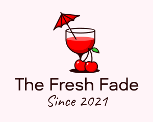 Cherry Cocktail Drink logo design