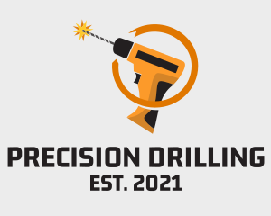 Hardware Drill Tool  logo design