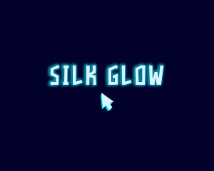 Glowing Neon Cursor  logo design