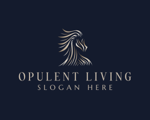 Luxury Pony Horse logo design